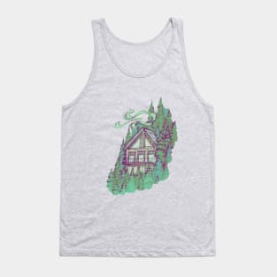 Cabin in the Forest || Nature Illustration by Chrysta Kay Tank Top